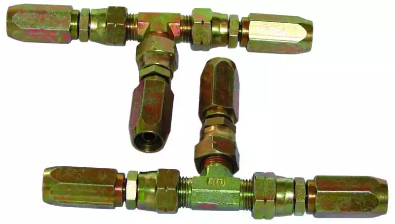 Jeu de tés pour tuyau rigide diamètre 10 mm