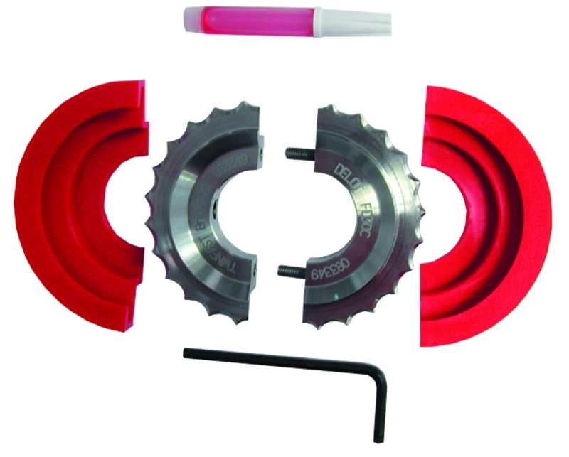 Kits coupe orin 1' 1/2" 2 parties diamètre intérieur 38.1 mm extérieur 100 mm Epaisseur 18 mm