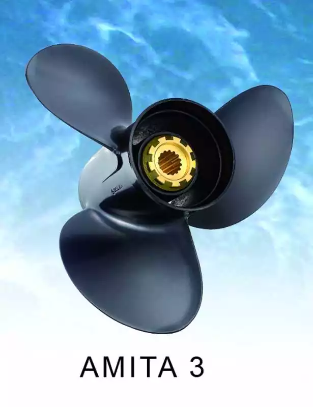 Hélice AMITA 3 pâles Volvo SX diam 14,8X17 Rotation R SX Drive OMC Volvo 19 cannelures
