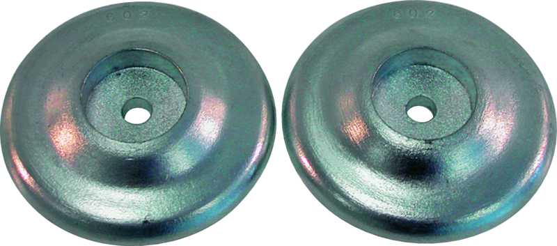 Anode zinc rosace de gouvernail la paire diamètre 75mm avec vis