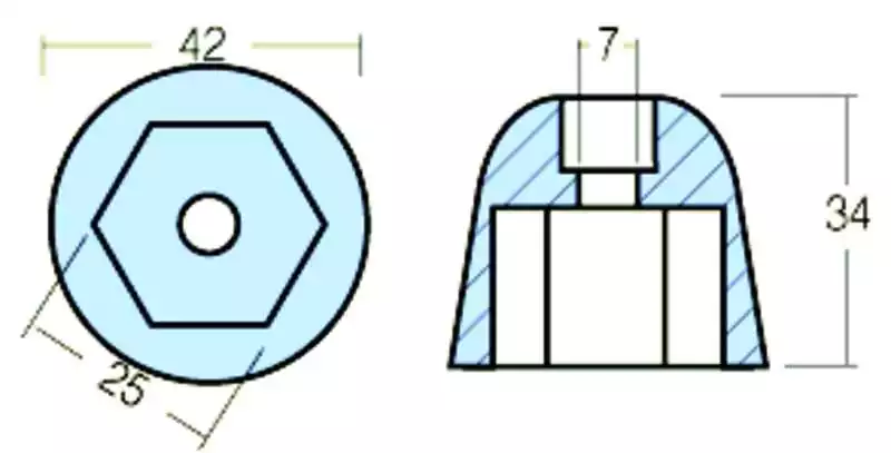 Anode pour propulseurs modèles SP125 et SP285