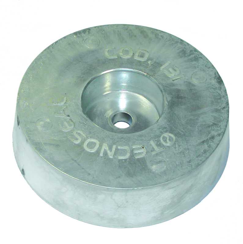 Anode zinc tableau baglieto diamètre 140mm 3,1kg