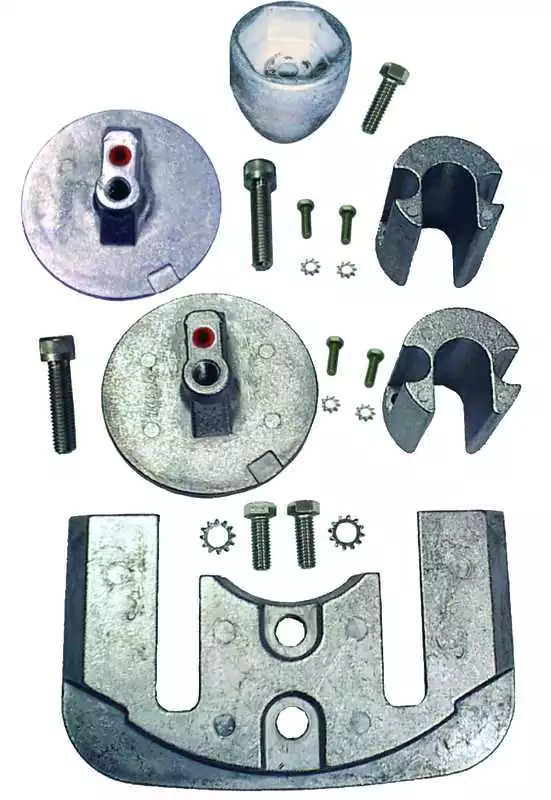Kit anode alu pour Mercury Bravo gen 4 àprès 2004
