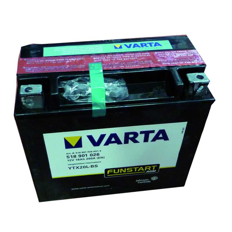 Batterie pour jet ski 12V 18AH type AGM YTX20LBS