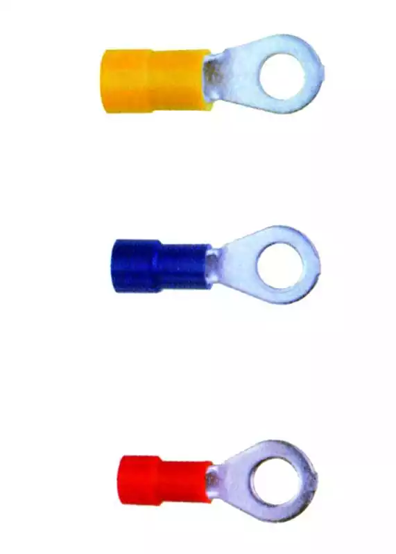100 Cosses à oeil jaune section câble 3 à 6 mm2 diamètre oeil 6mm