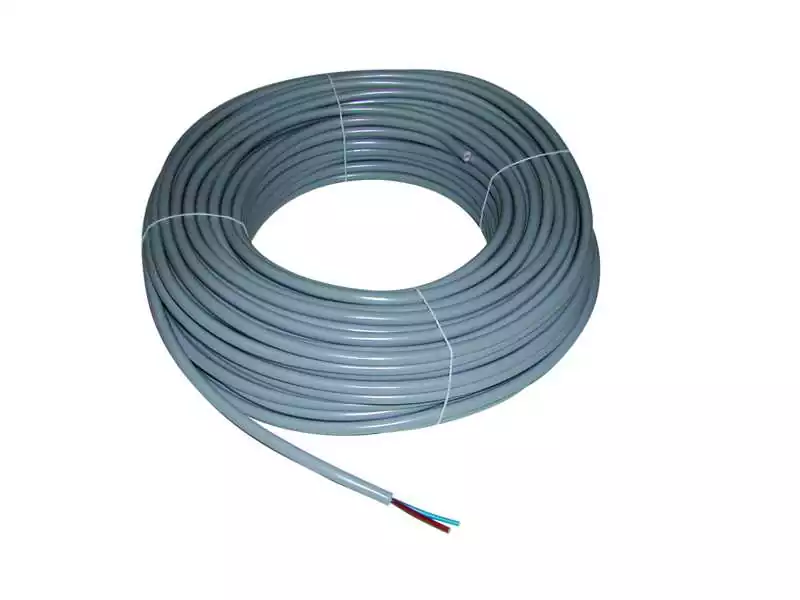 5m Câbles multi-conducteurs souples Blanc Section 2 x 2,5mm2 Isolant PVC H05 VV-F