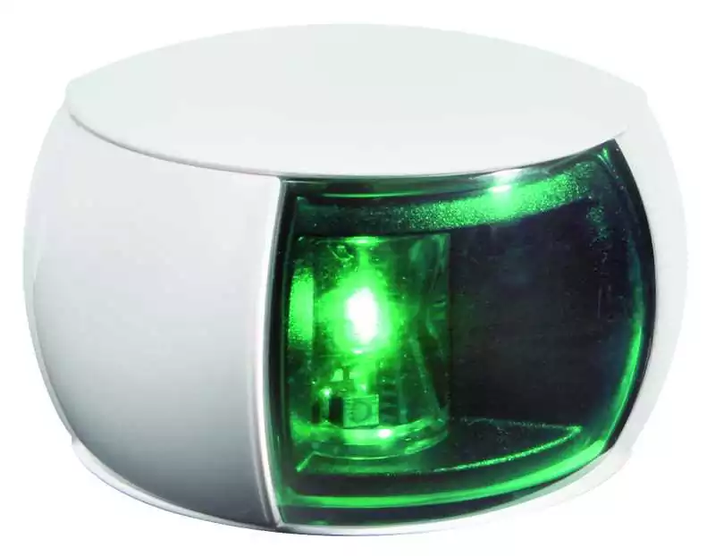 Feux Compact LED blanc 2NM tribord 112.5 degrés vert Feux Compact LED blanc 2NM tribord 112.5 degrés vert