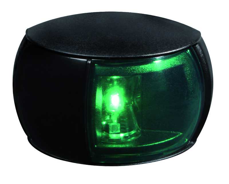 Feu Compact LED noir 2NM Feu de poupe 135 degrés blanc