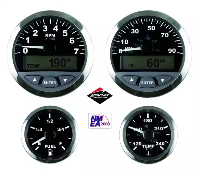 Indicateur Afficheur vitesse speedo 50MPH avec LCD Diamètre 76 mm