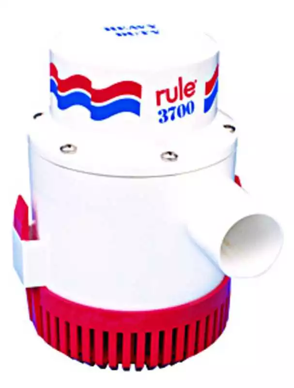 Pompe de cale débit 14010 L/H 12V Non automatique sortie 38 mm 15,5 Ampères