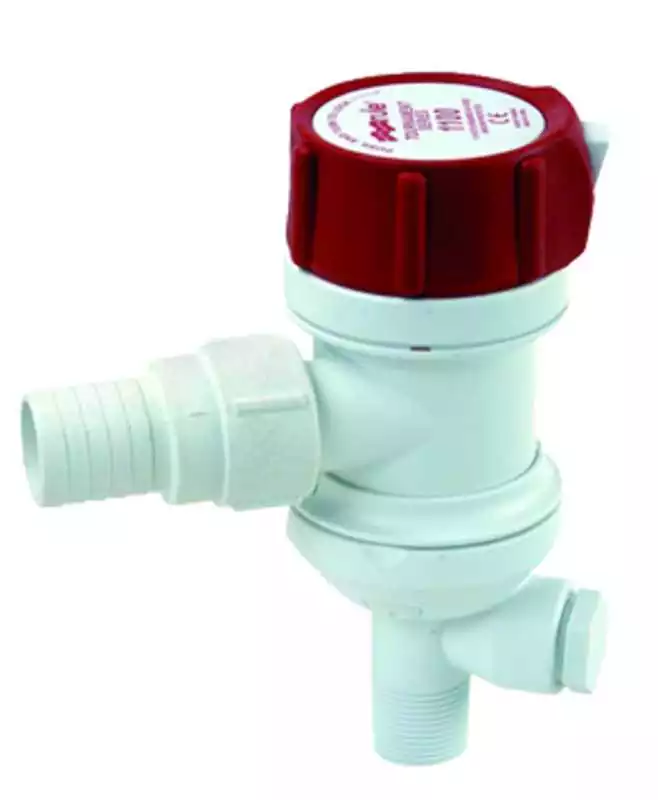 Pompe Rule pour viviers 12V 405FC 3785L/H 69 L/min sortie droite 29mm