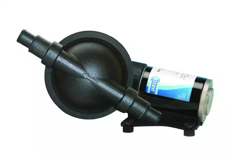Pompe évacuation de douche 18 L/min tête de pompe orientable 24V raccords 19 mm