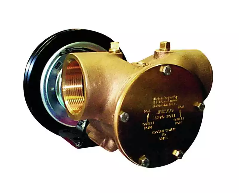 Pompe à embrayage électromagnétique débit 11700 L/h 12V 5A sortie 1''1/2