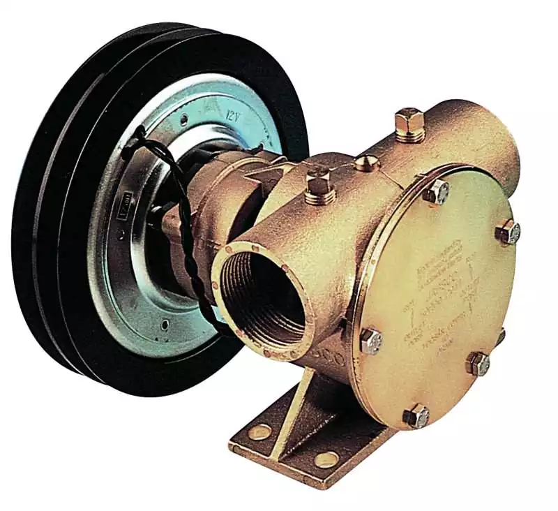 Pompe à embrayage électromagnétique débit 4920 L/h 12V 2A sortie 1''