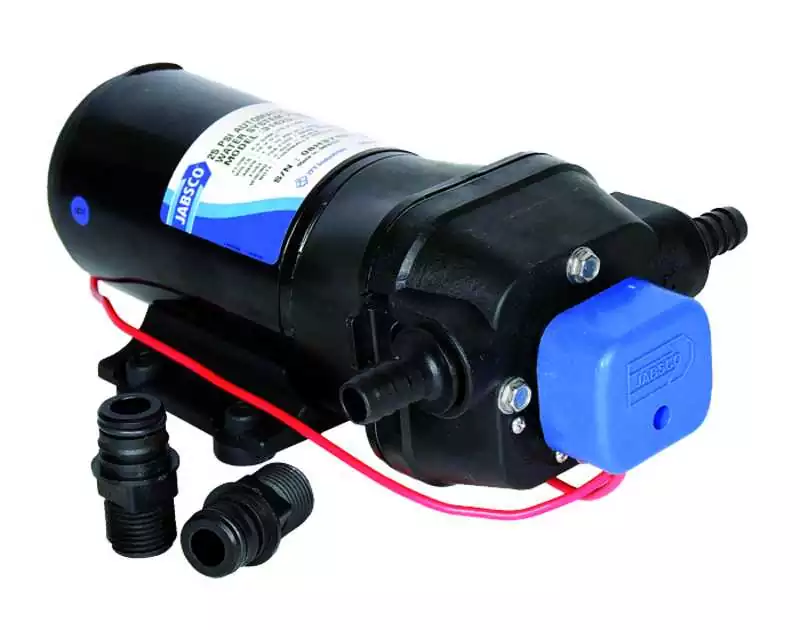 Groupe d'eau PAR-MAX HD4 24V débit 15 L/mn 4A 1,7 Bars 4 robinets et plus Groupe d'eau PAR-MAX HD4 24V débit 15 L/mn 4A 1,7 Bars 4 robinets et plus