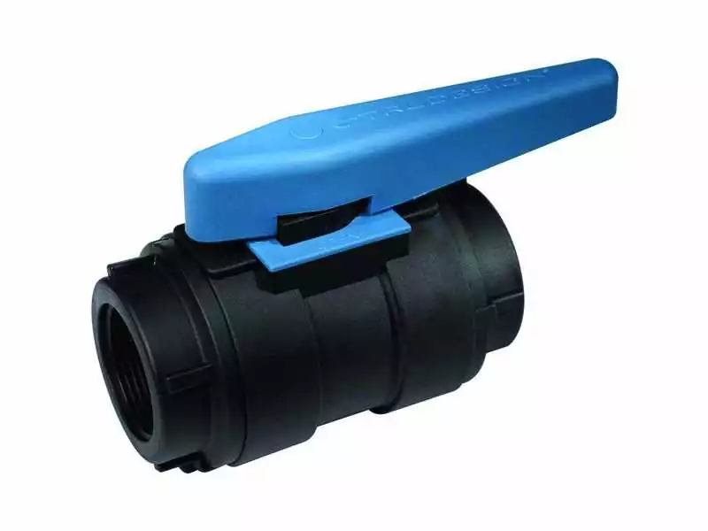 Vanne à sphère 1"1/4 pouce Passage 32 mm joint en polymère avec PTFE pour lubrifier
