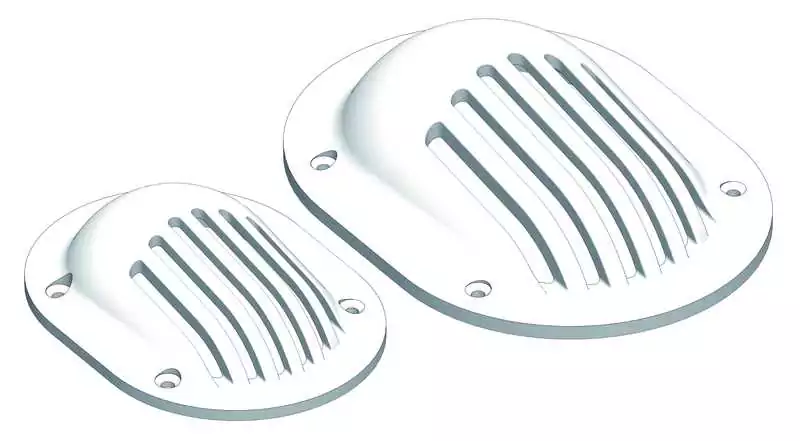 Crépine écope pour passe-coque 130 x 96 x 31mm en polymère renforcé