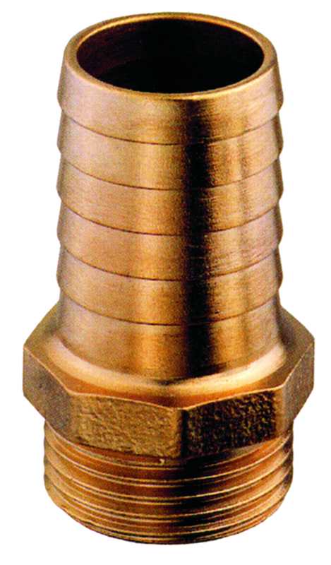 Raccord cannelé laiton 1/2" diamètre intérieur 16 mm pour tuyau souple
