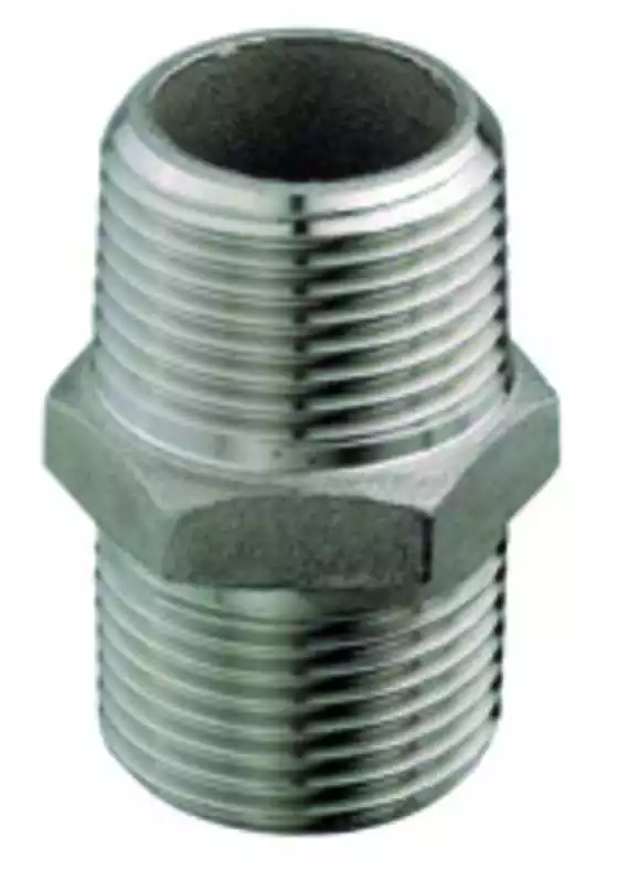 Mamelon inox Male Male 1/4" 8/8mm