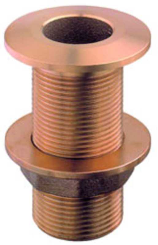 Passe coque bronze 1"1/4 pouces diamètre 32mm Longueur 96mm