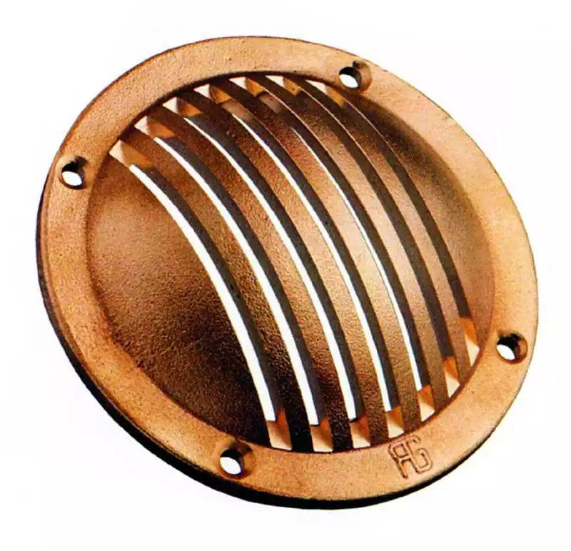 Crépines rondes laiton diamètre extérieur 100 mm diamètre intérieur 73 mm
