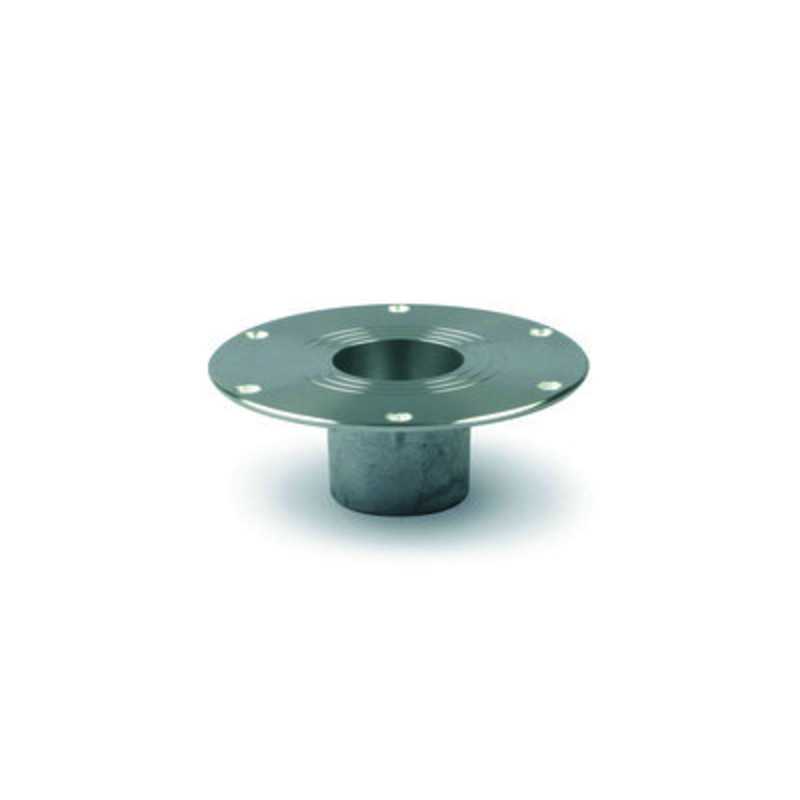 Embase encastrable aluminium diamètre colonne 60mm diamètre de la base 180mm