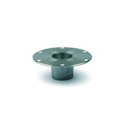 Embase encastrable aluminium diamètre colonne 76mm diamètre de la base 220mm