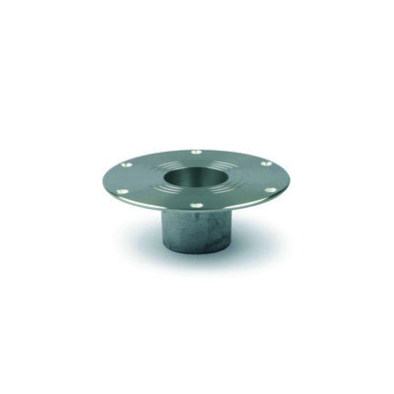 Embase encastrable aluminium diamètre colonne 76mm diamètre de la base 220mm