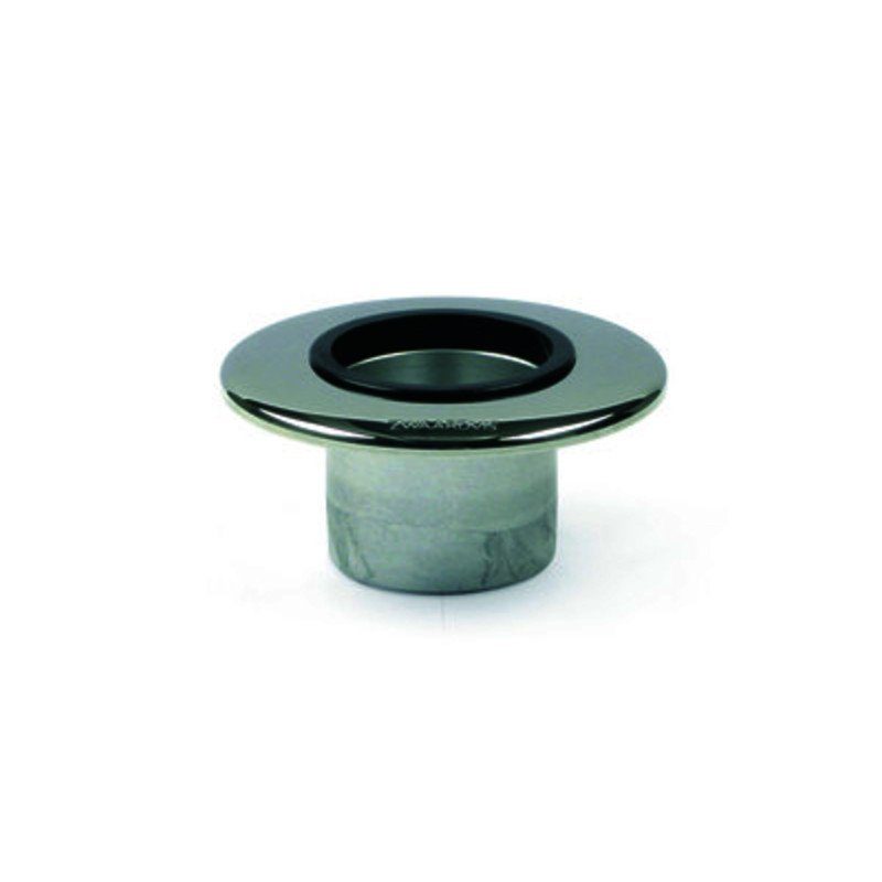 Embase encastrable aluminium diamètre colonne 60mm diamètre de la base Inox poli 140mm