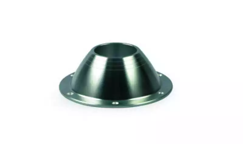 Embase tube aluminium diamètre colonne 76mm diamètre de la base 205mm Embase tube aluminium diamètre colonne 76mm diamètre de la base 205mm
