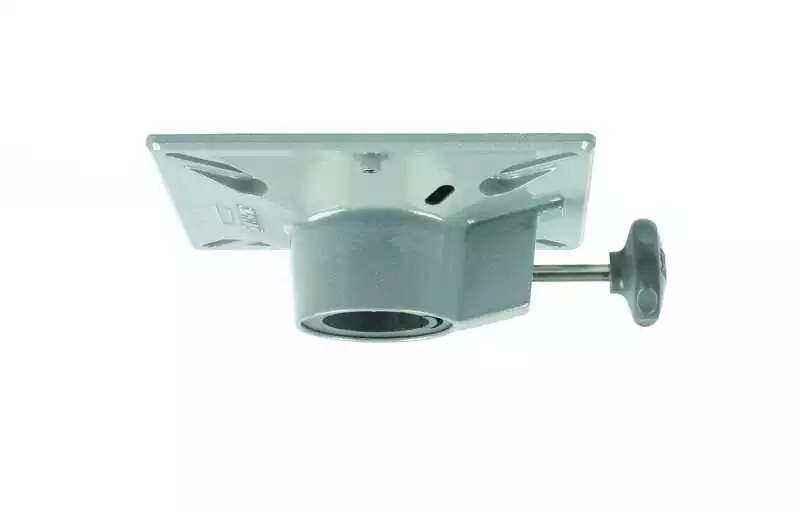 Support de siège aluminium Diamètre colonne 76mm gris argent