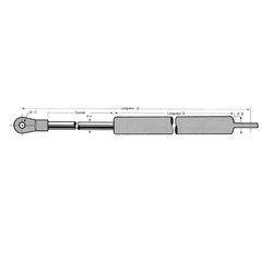 Compas à gaz Force 35N Verin Course 200mm Longueur D 492/292mm Longueur E 240mm