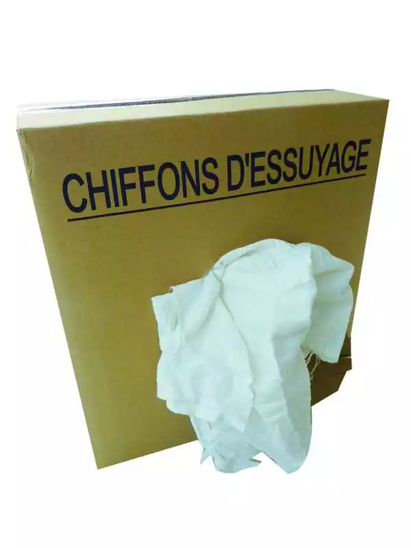 Chiffons blancs 10Kg économiques et résistants vêtements blancs coton