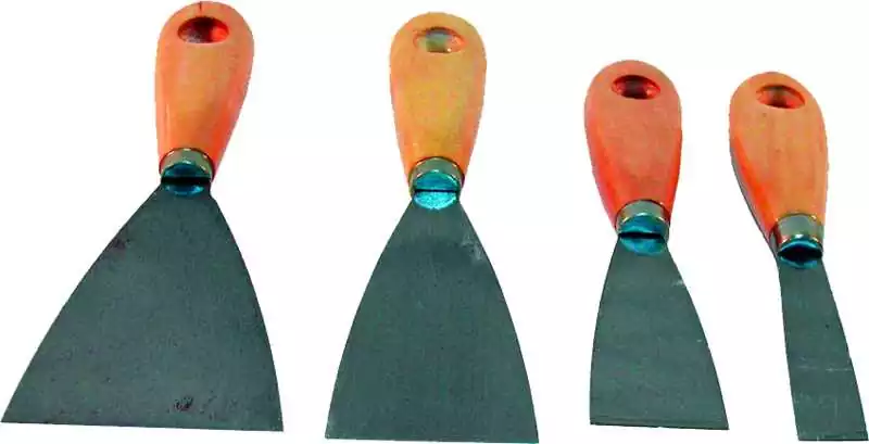 Couteaux de peintre ACIER largeur 80 mm manche en bois