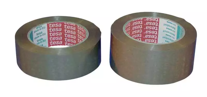 Ruban d'emballage adhésif Tesa beige 50 mm x 100 m scotch marron