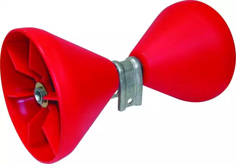 Cône seul rouge diamètre 180 mm x 55 mm Alésage 22 mm