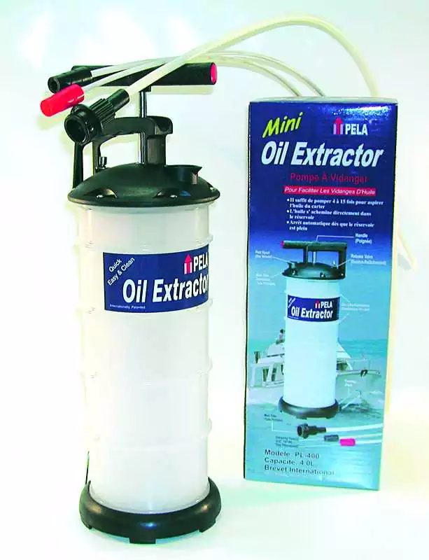 Pompe de vidange manuelle par dépression 6.5 litres avec tuyaux d'aspiration