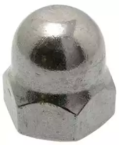 Boite de 10 écrous borgne diamètre 8 mm