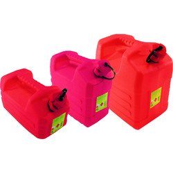 Jerrycan à hydrocarbure 20 Litres rouge avec bec verseur souple