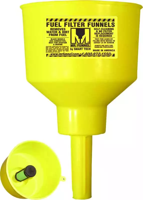 Entonnoir carburant diamètre 150mm 14.7 L/MN filtre inox intégré de 75 microns