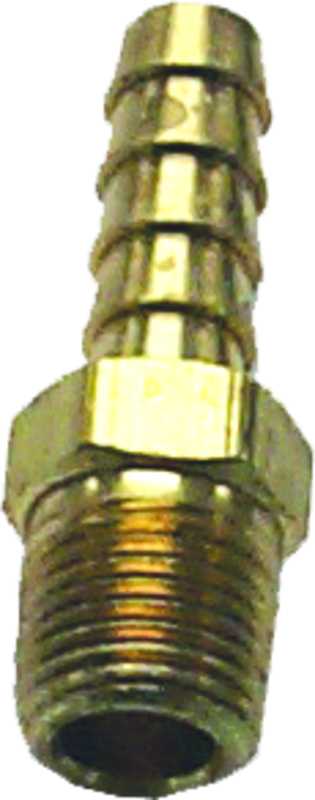 Raccord droit annelés laiton filetage 3/8 mâle NPT pour tuyau 8mm