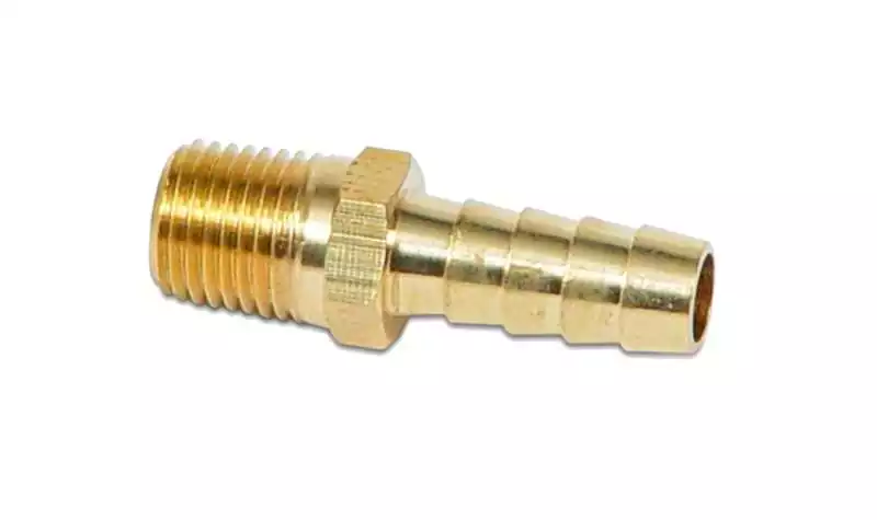 Raccord cannelé laiton Filetage 1/8 mâle NPT pour tuyau 10 mm