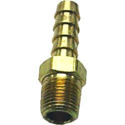 Raccord droit annelé laiton filetage 3/8 mâle NPT pour tuyau 10mm