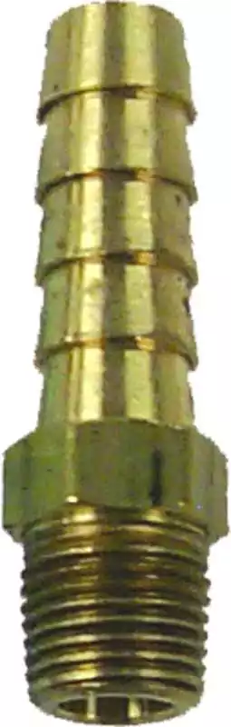 Raccord droit annelé laiton filetage 3/8 mâle NPT pour tuyau 10mm