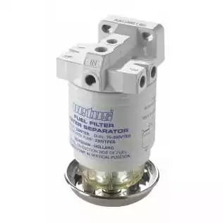 Filtres séparateur eau/carburant débit 360L/H CE/ABYC simple 10 microns