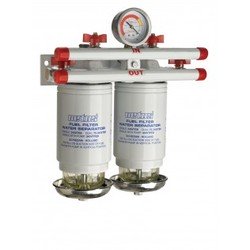 Filtres séparateur eau/carburant débit 380 L/H CE/ABYC double 10 microns