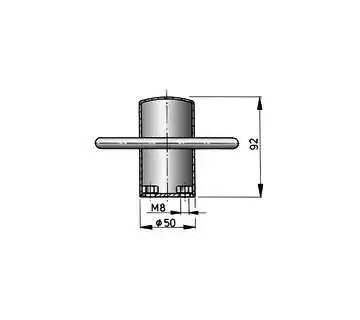 Bitte d'amarrage diamètre 40mm type ACHIL peuvent être soudées Capacité 620 kgf