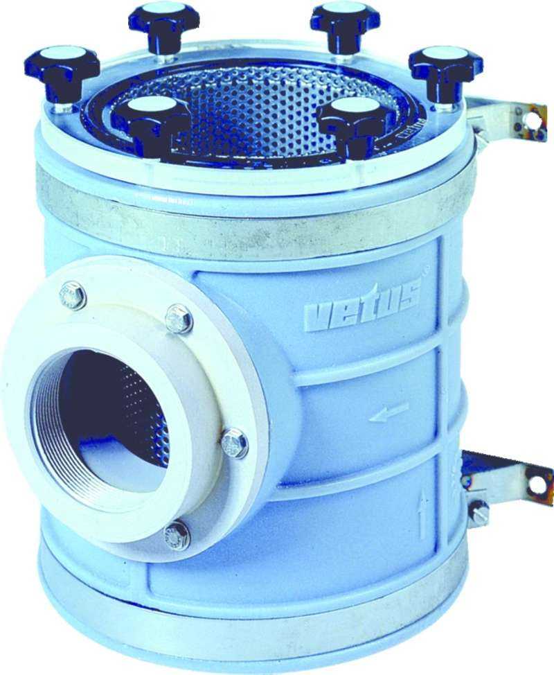 Filtres eau de mer 1320 L/min Type 1900 raccordement tuyaux diamètre 63 mm