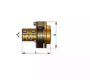 Accouplement flexible Type Bullflex 8 diamètre 170mm arbre 30mm 35mm 40mm