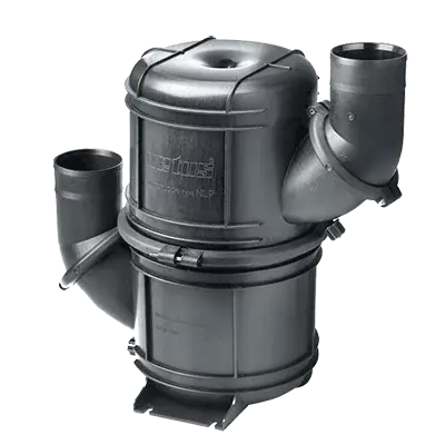 Waterlock HD synthétique noir type NLP90 diamètre 90mm avec entrée et sortie orientables